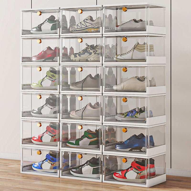 Transparent Flip Over Shoebox - Easy Access Storage